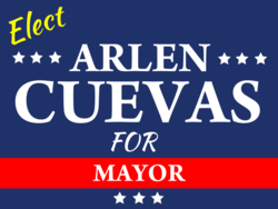 mayor political yard sign template 10437