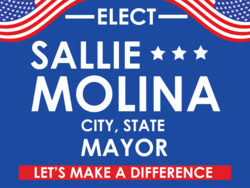 mayor political yard sign template 10440