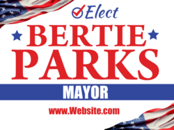 mayor political yard sign template 10441