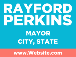 mayor political yard sign template 10444