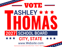 school-board political yard sign template 10456