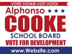 school-board political yard sign template 10457