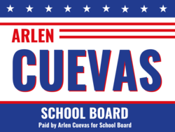 school-board political yard sign template 10466