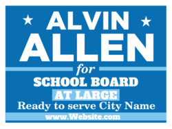 school-board political yard sign template 10467