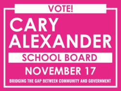 school-board political yard sign template 10468