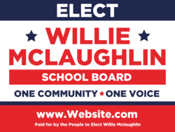 school-board political yard sign template 10469