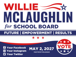 school-board political yard sign template 10473