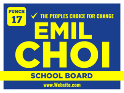 school-board political yard sign template 10475