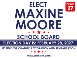 school-board political yard sign template 10476