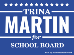 school-board political yard sign template 10479