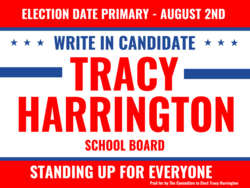 school-board political yard sign template 10483