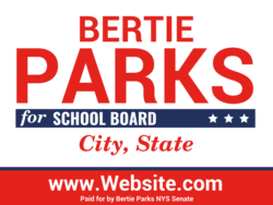 school-board political yard sign template 10484