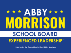 school-board political yard sign template 10485