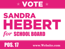 school-board political yard sign template 10488