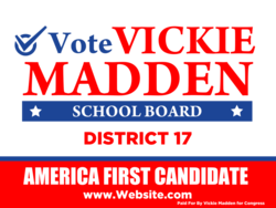 school-board political yard sign template 10489