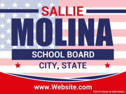 school-board political yard sign template 10491