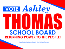 school-board political yard sign template 10492