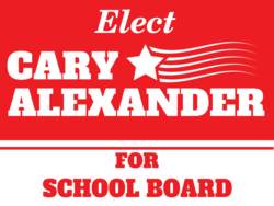 school-board political yard sign template 10493