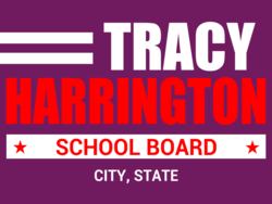 school-board political yard sign template 10496