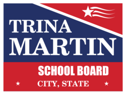 school-board political yard sign template 10500