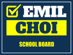 school-board political yard sign template 10501