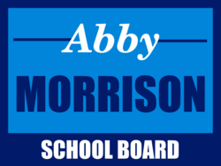 school-board political yard sign template 10504