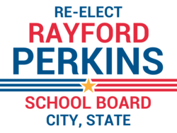 school-board political yard sign template 10505