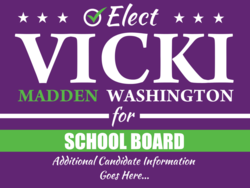school-board political yard sign template 10508