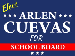 school-board political yard sign template 10509