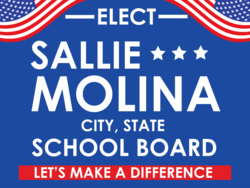 school-board political yard sign template 10512
