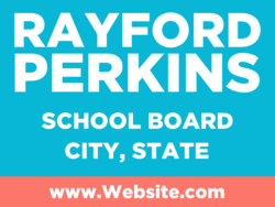 school-board political yard sign template 10516