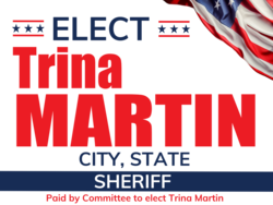 sheriff political yard sign template 10527