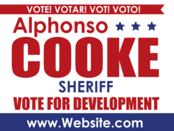 sheriff political yard sign template 10529