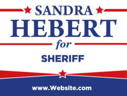 sheriff political yard sign template 10531