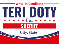 sheriff political yard sign template 10532