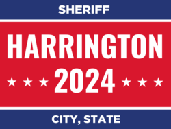 sheriff political yard sign template 10535