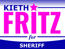 sheriff political yard sign template 10537