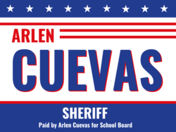 sheriff political yard sign template 10538