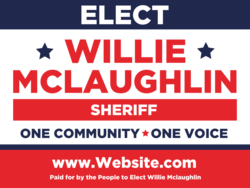 sheriff political yard sign template 10541