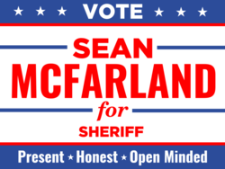 sheriff political yard sign template 10553