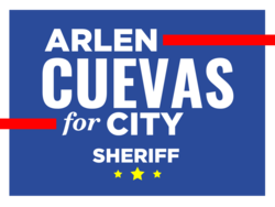 sheriff political yard sign template 10554