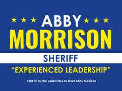 sheriff political yard sign template 10557