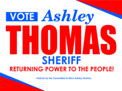 sheriff political yard sign template 10564