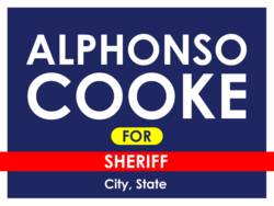 sheriff political yard sign template 10569