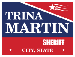 sheriff political yard sign template 10572