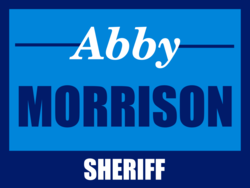 sheriff political yard sign template 10576