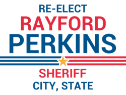 sheriff political yard sign template 10577