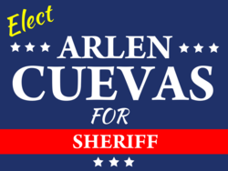 sheriff political yard sign template 10581