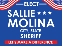 sheriff political yard sign template 10584