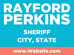 sheriff political yard sign template 10588